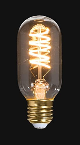B&P Lamp® Medium Base E26 LED Edison Bulb with Vintage Style Spiral Filament, T14 Shape