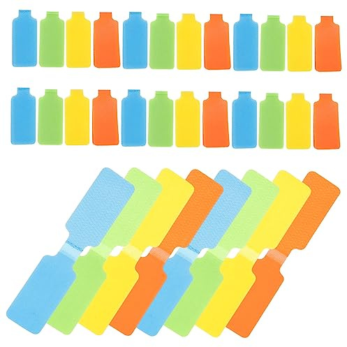 Hoement 50 Pcs Etiqueta De Alambre Etiquetas De Alambre Para Cable Etiquetas De Identificación Del Cable Alrededor De Las Etiquetas De Los Cables Máquina Etiquetadora Nylon Almacenamiento