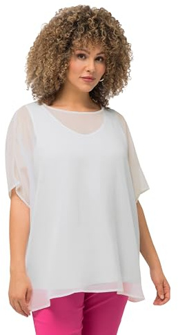 Ulla Popken, Damen, große Größen, Chiffonbluse