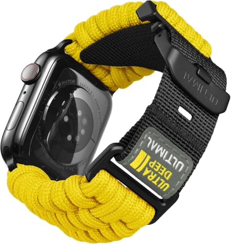 Kompatibel mit Apple Watch Armband Ultra 1/2, Weiches Nylon Sports Band, Atmungsaktiv und Ausgehöhlt für 49mm