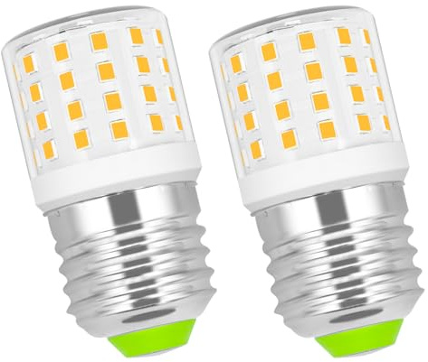 ASAIHKUN E27 LED Warmweiß 6W Lampe, Ersatz 60W Halogenlampe, 3000K Mais Lampe Nicht Dimmbar, Kein Flackern, Energiesparlampe, Schraube Glühbirne 100-265V, 2 Stück