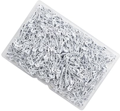 500 Stück Sicherheitsnadeln Aus Eisen, 30mm Kleine Weiße Metallstifte Für Decken Handwerk Röcke Kilts Broschenherstellung