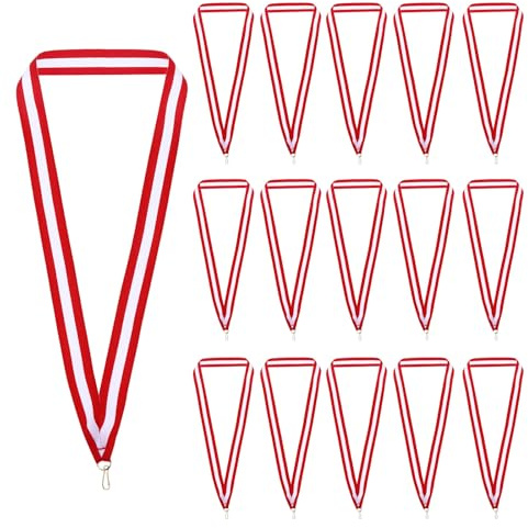 PATIKIL Preisverleihung Halsbänder, Polyester Medaillen Lanyards mit Karabinerhaken Leerpreisband für Wettbewerbe Leistung Sportparty
