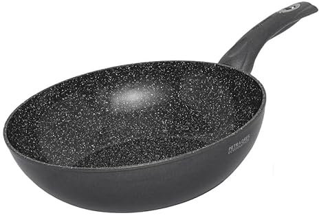 Aeternum Petragres Ecosolution Wok-Pfanne, antihaftbeschichtet, auch Induktion, 28 cm