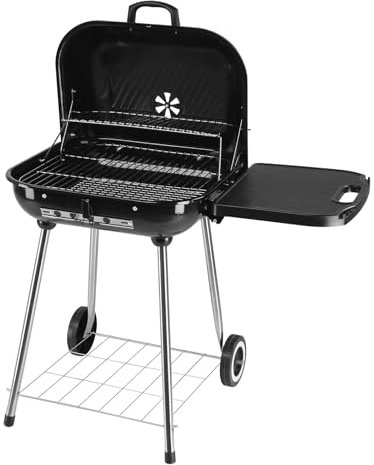 KLYDBMYT Griglia Portatile per Barbecue a Carbone, griglia Portatile con Ruote, griglia Portatile, griglia per Barbecue a Carbone 89 x 65 x 83