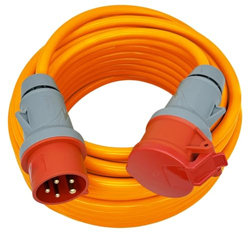CEE Starkstromkabel 32A H07BQ-F 5x4mm² 30m MENNEKES Stecker/Kupplung IP44 | mit MENNEKES Stecker und Kupplung