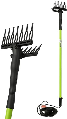 Helved® Abbacchiatore Elettrico Professionale per Olive 12V - Asta Telescopica 2.1-2.9m, Leggero 3.4kg, Certificato CE/EMC/ROHS (EXTEND)
