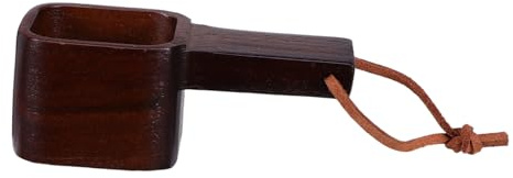 BESPORTBLE Cuchara Medidora de Madera para Café y Té Mango Corto Ergonómico 10 G Utensilio Reutilizable para Cocina Cucharadita Pequeña para Granos Azúcar y Condimentos Adecuado para