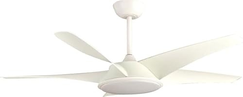 Perenz 7143 B IR - Ventilatore da Soffitto 5 Pale 6 Velocità 132 cm con Luce e Telecomando Bianco