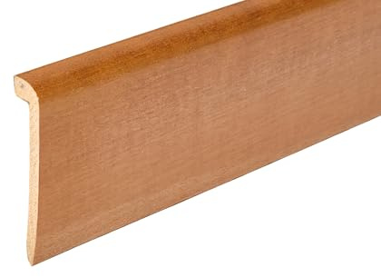 Hobby Legno - Coprimarmo Rivestito In Legno Di Tanganica Tinto Noce Chiaro mm. 100X20X2400 (Prezzo Per ml. 4, 80)