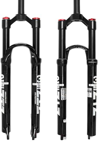 ZTZ Mountain Front Fork 26 inch 27.5 inch 29 inch Doppia Camera d'Aria Forcella della Bicicletta Ammortizzatore Forcella Anteriore Forcella Aria Forcella (Camera d'Aria Nera, 29'')