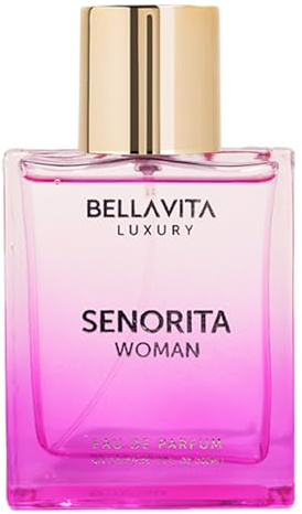 Bellavita Luxury Senorita Eau de Parfum | 100 ml | Parfum pour Femme | Notes Florales Fraîches, Yuzu, Pivoine et Musc | Parfum Longue Durée pour Femme | Parfum Fête des Mères