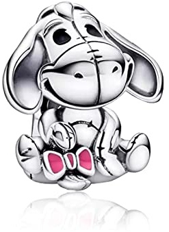 HAEPIAR 925 Les charmes en argent sterling pendaient Bear Dog pour les bracelets et les bijoux de collier pour les femmes familiales et les amis