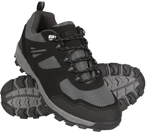 Mountain Warehouse McLeod Mens Wide-Fit Walking Shoes | Durable & Lightweight Footwear with Comfy EVA Cushioning, Deep Lugs for Extra Grip & Stability, Ideal for Walking & Hiking