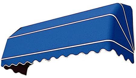 ZXHKZDX Tenda Sole per Porte E Finestre, Resistente Ai Raggi UV Tenda da Sole, Zincato Pieghevole Tenda da Sole A Cappottina per Portico Giardino Terrazza(Blue,100x80cm)