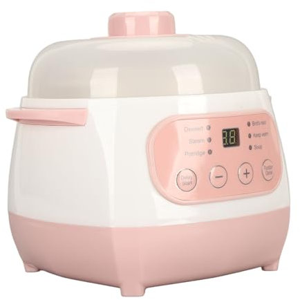 Marmite électrique à Ragoût en Céramique, 1l, Mini Mijoteuse avec Couvercle, Prévention des Brûlures à Sec, Cuiseur à Soupe à Doublure en Céramique, 200W (SEAFRONTb8sw6miz4p-11)