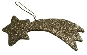 BLUSUPERSHOP 1 Stern Komet Gold 12 cm GLÄNZEND für Hirten Krippe SAN G. ARMENO Sie erhalten einen kostenlosen Schlüsselanhänger bereits
