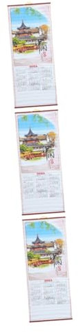 SEWACC 3 Stück Jahr Der Schlange Hängekalender Klar Bedruckt Monatskalender Monatswand Chinesischer Mondkalender Digitaler Kalender 2025 Hängekalender Familienkalender Papier