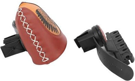 Qukaim Pfeilbox Leder Pfeilköcher Box, Schnellverschluss 6 Pfeilhalter, Bogenschießen Köcher für Recurved Bow, Outdoor Jagd, Langlebiges Design