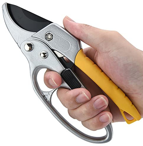 COQALINEX Shears,Garden Secateurs, Ratchet Secateurs, Pruning Shear,Gardening Secateurs Heavy Duty, Pruning Shears Tree Trimmer Made with SK5 Steel