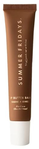 SUMMER FRIDAYS Original | Mynta Labial Balsam - Glans och återfuktande | 15 gram | VEGAN | by BELLA (HOT COCOA, 15 g (förpackning med 1))