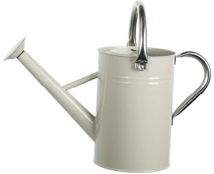 Sharplace Regadera de Metal para Plantas de Interior Y Exterior, 5 L, Ahorradora de Mano de Obra, Agarre Cómodo, Mango Ergonómico con Extraíble, Blanco