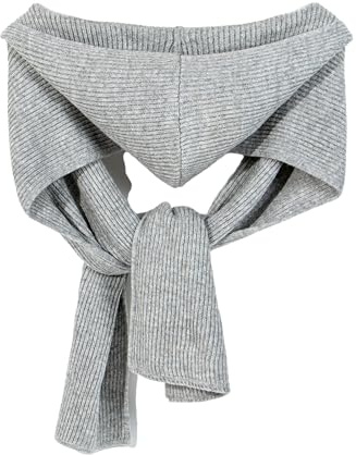Einfarbiger Kapuzenschal, passender Strickschal, Schal, Mütze für stilvolle Wärme, kaltes Wetter, Damen-Schultertuch, Damen-Winter-Accessoires
