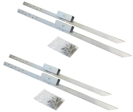 Selections Fence Post Repair Stakes for Reinforcing Supporting Damaged Wooden Posts - Pack of 4