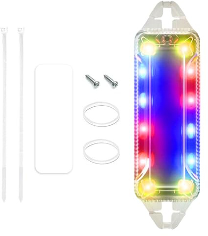 Feu Stroboscopique - Petites Lumières Clignotantes pour Véhicules - Anti-Collision Imperméable Avertissement Sécurité,pour Moto Voiture Nuit Conduite Cyclisme