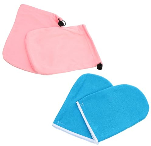 Abaodam Guantes de Mano de Poliéster para Terapia de Parafina, 2 Piezas, Cubiertas de Cera para Maximizar el Efecto Hidratante en Tratamientos en Casa y Salón Estilo Varios estilos