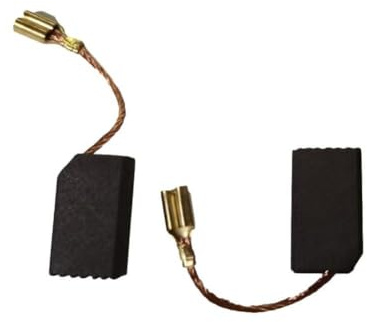 ARMYJY Par de escobillas de carbón para motor de 6 mm x 9 mm x 16 mm para taladro eléctrico, piezas de repuesto en tono plateado y dorado