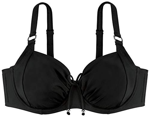 Dorina Damen Fiji Bikinihose, Blickdicht, Schwarz,M