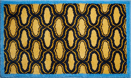 Grund Badteppich 100% Polyacryl, ultra soft, rutschfest, ÖKO-TEХ-zertifiziert, 5 Jahre Garantie, RETRO, Badematte 60x100 cm, gelb
