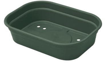 Elho Green Basics Grow Tray 24 - Accessori per Interno Esterno Coltura E Raccolta Accessori - Ø 24.0 x H 6.0 cm - Verde/Leaf Green