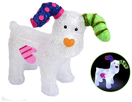 YoL The Snowman 31cm acrylic LED the snowdog figure battery operated Christmas Xmas novelty gifts novelty decorations