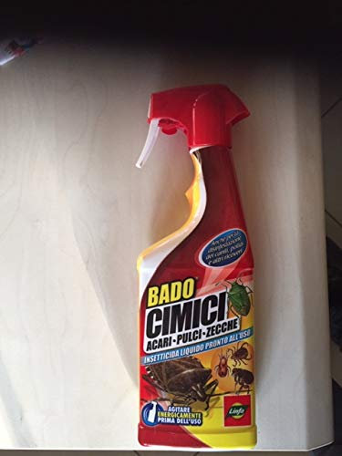 BADO CIMICI Acari PULCI ZECCHE INSETTICIDA Liquido Pronto all'Uso
