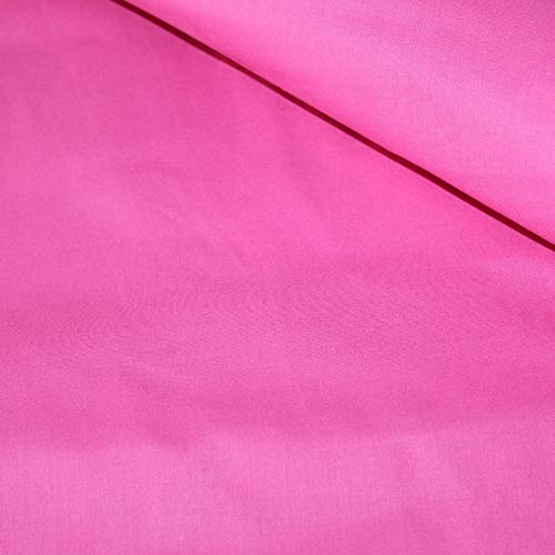 100% Baumwolle Uni Einfarbig Baumwollstoff Kinderstoff Meterware Handwerken Nähen Stoff (Pink, 100x160cm (9,99/m))