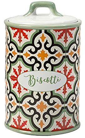 Montemaggi Biscottiera Ceramica Stoneware Cafalu cm.Ø12,5x21
