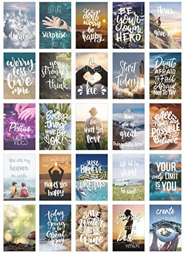 Edition Seidel Set 25 Postkarten Leben & Momente mit Sprüchen - Karten mit Spruch - Geschenk, Liebe, Freundschaft, Leben, Motivation, Geburtstagskarten Bilder englisch