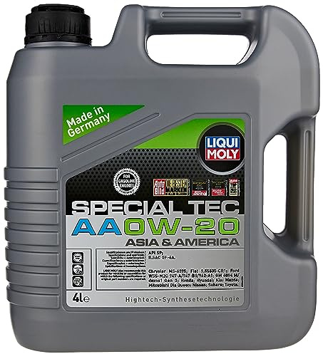 LIQUI MOLY Motoröl 0W-20 Special Motor Öl API SQ Tec AA 4L Kompatibel mit NISSAN Qashqai II J11, J11, MAZDA CX-5 KE, GH, TOYOTA Yaris Schrägheck P9, MITSUBISHI COLT VI Z3A, Z2A, JEEP