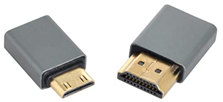 chenyang Lot de 2 adaptateurs micro HDMI femelle vers mini HDMI mâle et HDMI mâle 1.4 4K @ 60 Hz