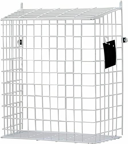 HoitoDeals White Front Door Cage Post Large Letterbox Mail Letter Boxes For Basket Dog Guard Catcher (1Pcs)