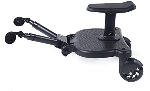 Buggy Board con asiento, tabla de cochecito infantil, plataforma para cochecito, tabla universal para cochecito de bebé, tabla de ruedas de 25 kg