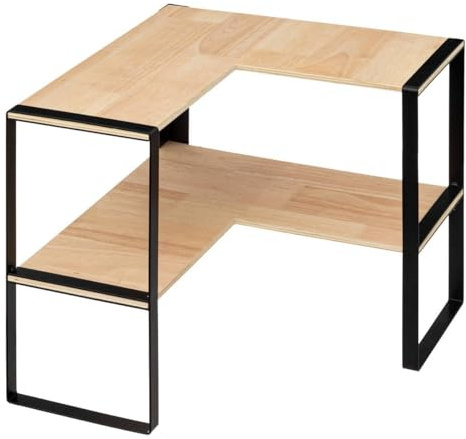 5five - étagère d angle 2 niveaux blackwood