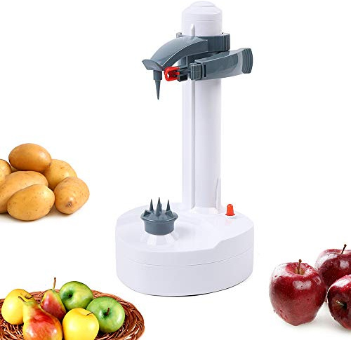 MIIWWOWO Electric Potato Peeler Machine with 3 Blades, Stainless Steel Kitchen Fruit Vegetable Peeling Tool