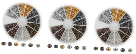 Gogogmee Große Loch Spacer Perlen Metall Lose Perlen Für Armband Halskette Und Schmuckherstellung Farben Und Langlebige Bastelmaterialien