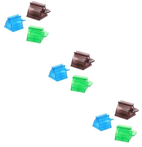 FRCOLOR Distributeur de Dentifrice Intelligent 3 sets Presse-dentifrice Facile à Utiliser Matériau Robuste 3 pièces X 3