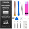 YISHDA battery for iPhone 5S and 5C, 3500mAh high capacity replacement battery for 5S & 5C, with complete repair tool and manual