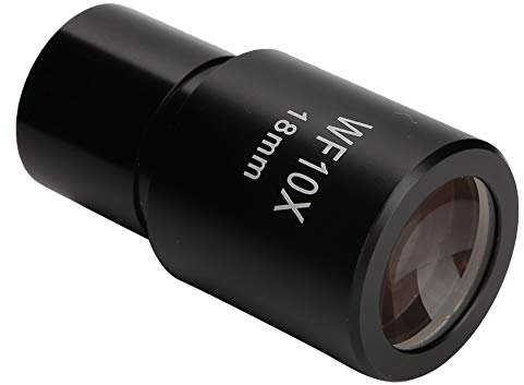 Okular, WF10X 18 Mm Weitwinkel-Okular, Optische Linsen mit Skala für Labor-Mikroskop-Installationsgröße 23,2 Mm / 0,9 Zoll, Mikroskop