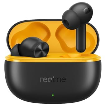 realme Buds T200 Lite, Auriculares In-Ear Inalámbricos Veros, Driver Dinámico de 12,4 mm, Duración de la Batería de hasta 48 Horas, Latencia de 45 mm, Resistencia IPX4, 2 ENC, Bluetooth 5.4, Google